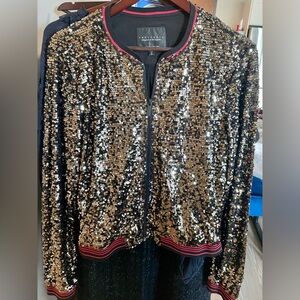 Sanctuary sequined bomber jacket. Size M. $65